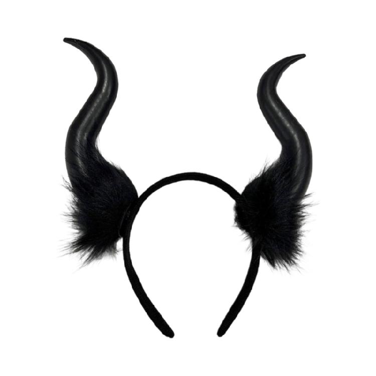Contemporary Devil Horn Headpiece Comfortable Cosutme Headbands For Theatrical Performances Cosplay Enthusiasts