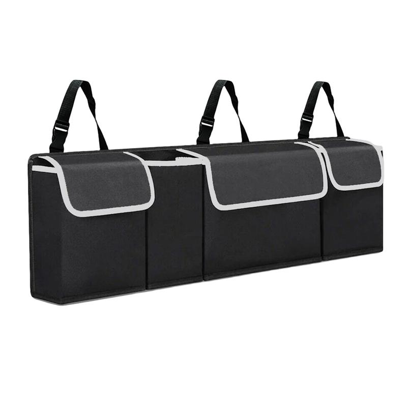 Car Back Seat Trunk Hanging Bag Large Capacity Multi-Pocket Car Trunk Organizer Oxford Cloth Waterproof Car Interior Accessories