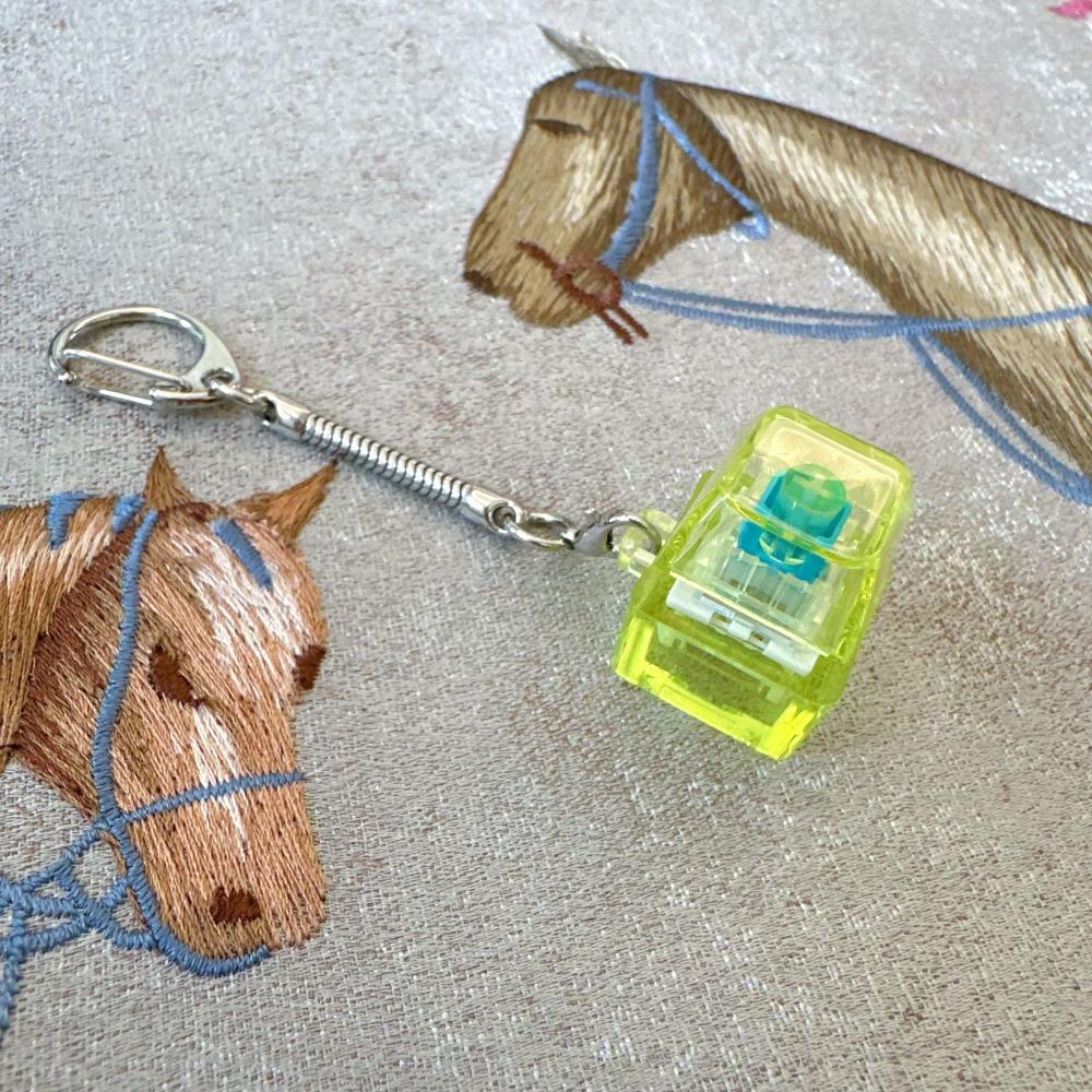 New Diy Keyboard Fidget Keychain With Light Keys Button Finger Keyboard Caps Keycap Relief Stress Pinch Toy Clicker Toy