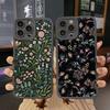Flower Phone Case For iPhone 11 13 12 14 Pro Max 14 Plus 7 8 Plus SE 2020 XR X XS Full Graph Floral Soft Silicone Cover Fundas