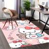 1pc Hello Kitty Cute Cartoon Character Office Desk Mat Under Chair Rug Gift Universal Decorative Floor Carpet for Room Bedroom Living Room S