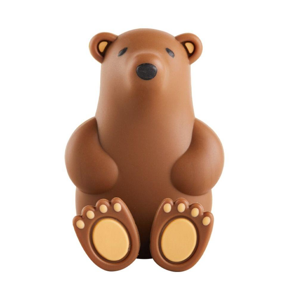 Bear Toothbrush Rack Suction Cup Polar Bear Toothbrush Holder Cute   Bathroom