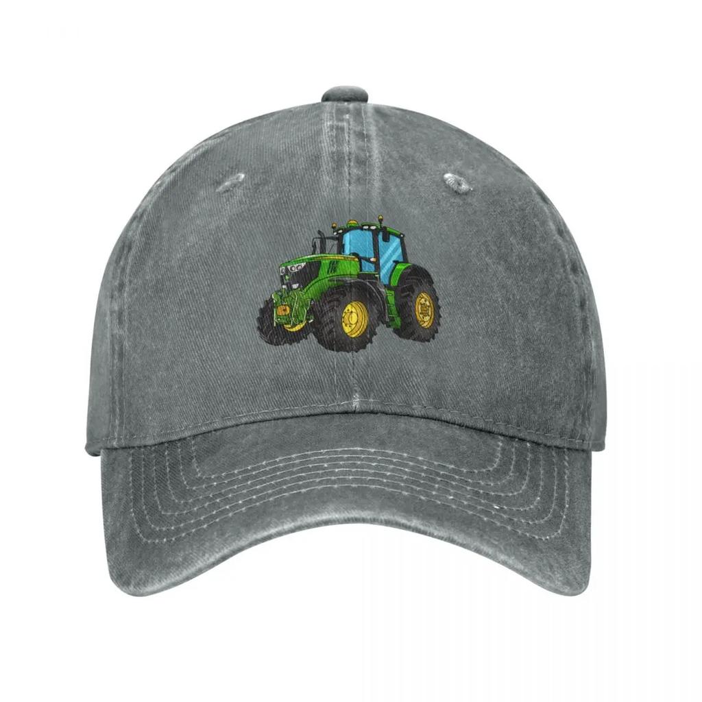 Tractor Green Tractor Drawing Baseball Cap funny hat Luxury Brand Sports Cap Hat Baseball Cap Baseball For Unisex Womens