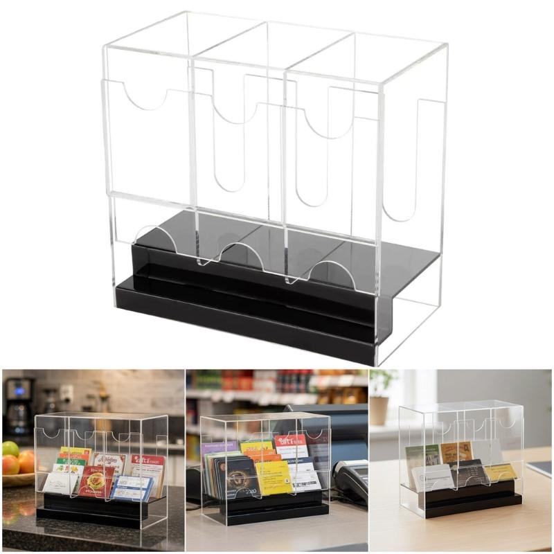 Durable Multiple Layer Clear Card Holders With Secure Storage Durable Card Organizers Box For Office Home Use