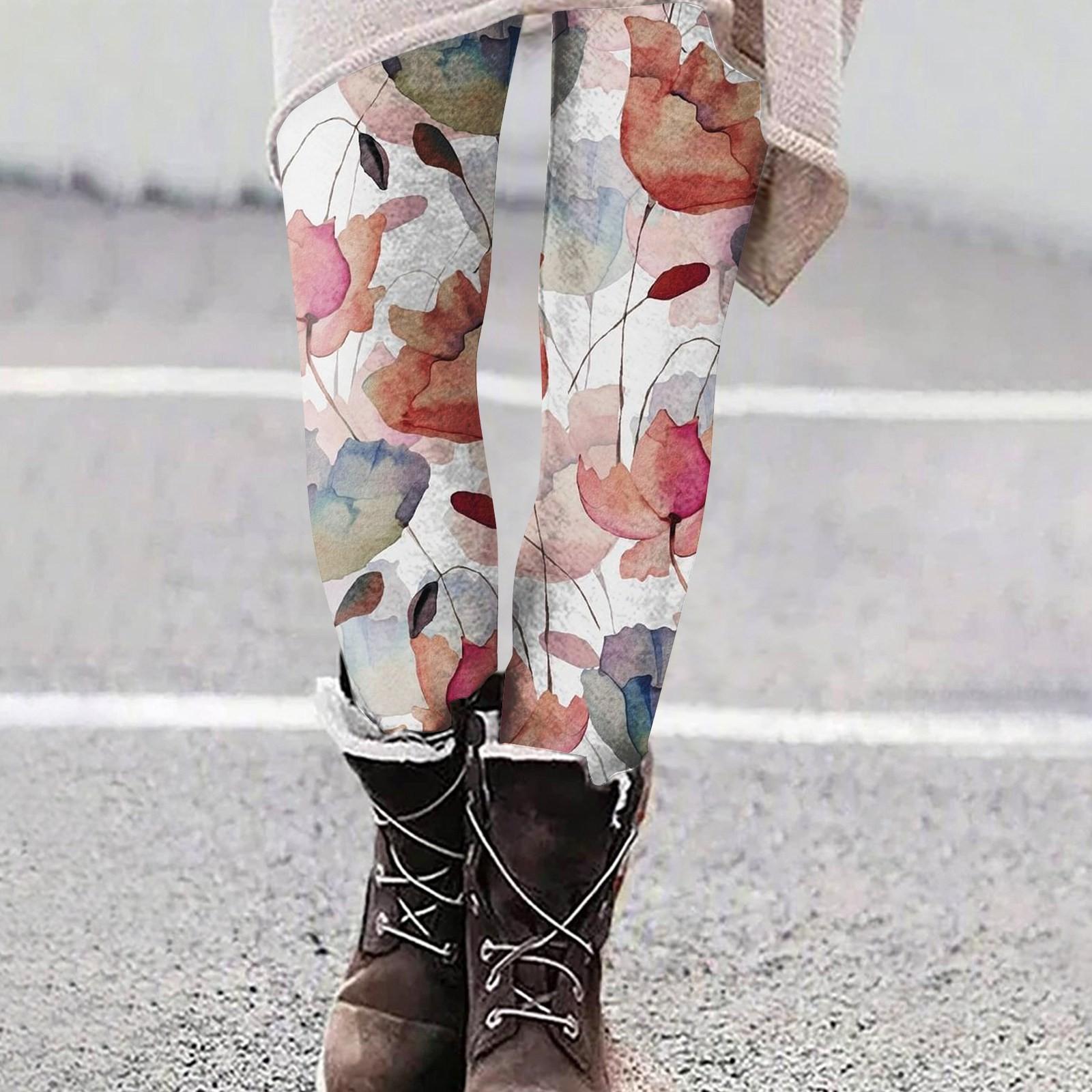 

Женские повседневные уличные брюки с градиентным узором, облегающие, эластичные, укороченные брюки для йоги XL арбуз красный