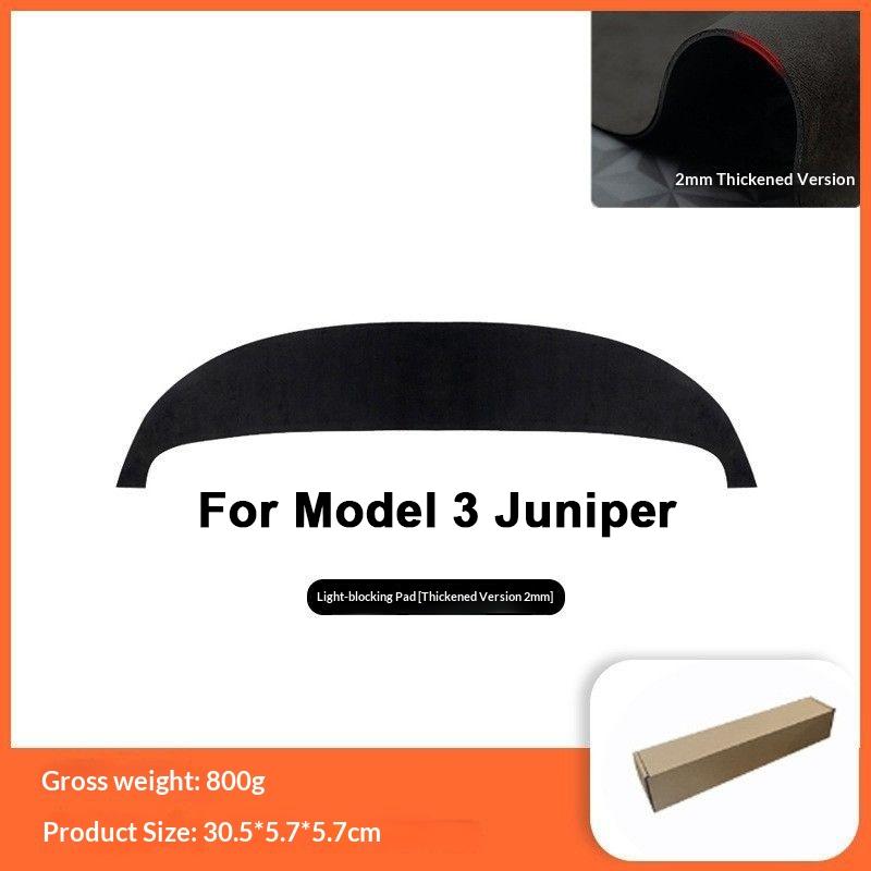 For Tesla Model Y Juniper 2026 2026 Dashboard Cover Pad Suede Sunshade Protector Anti-UV Dash Mat Non-slip Pads Car Accessories