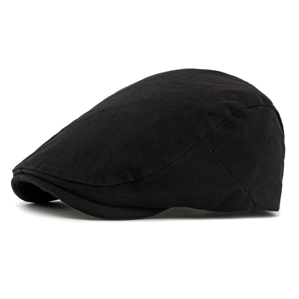 Vintage Peaked Cap Women's Beret British Youth Forward Cap Men's Solid Color Cap