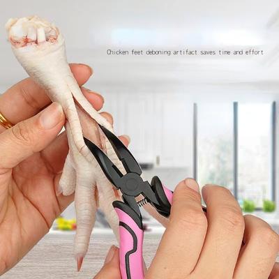 New Chicken Claw Bone Removal Pliers Chicken Claw Bone Removal Pliers Pure Hand Polished Sharp Chicken Claw Bone Removal Tool