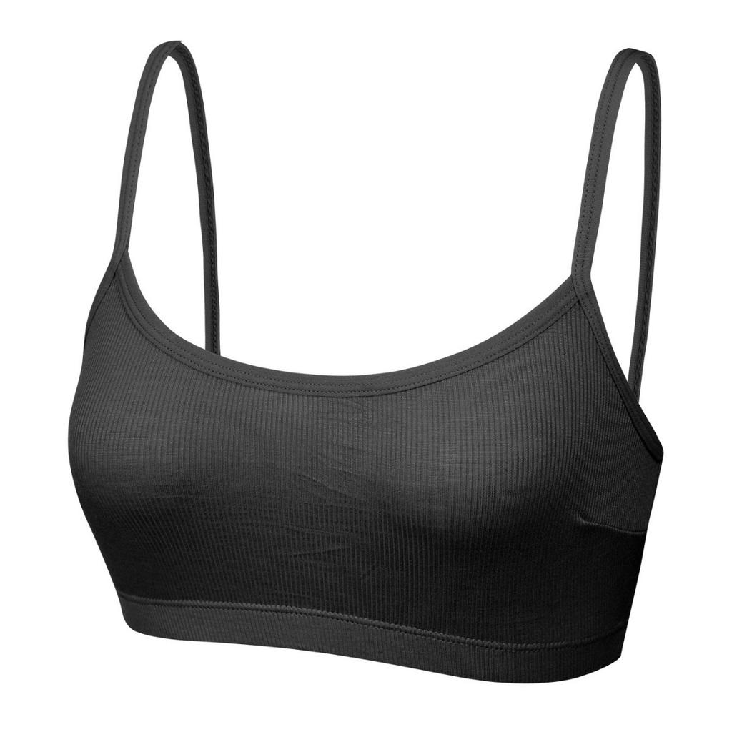 Women Sexy Simple Comfortable Solid Color Wireless No Buckle Camisole Bra