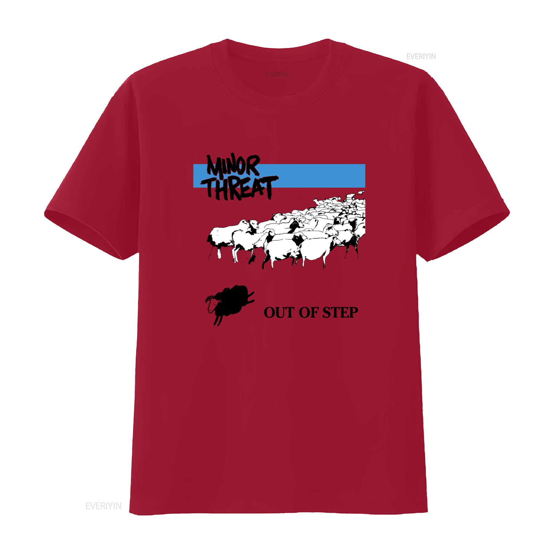 

Vintage Minor Threat Cover Album No Limit American Hardcore Punk Band Out Of Step White Large T Shirt Music Tour Concert Size M S