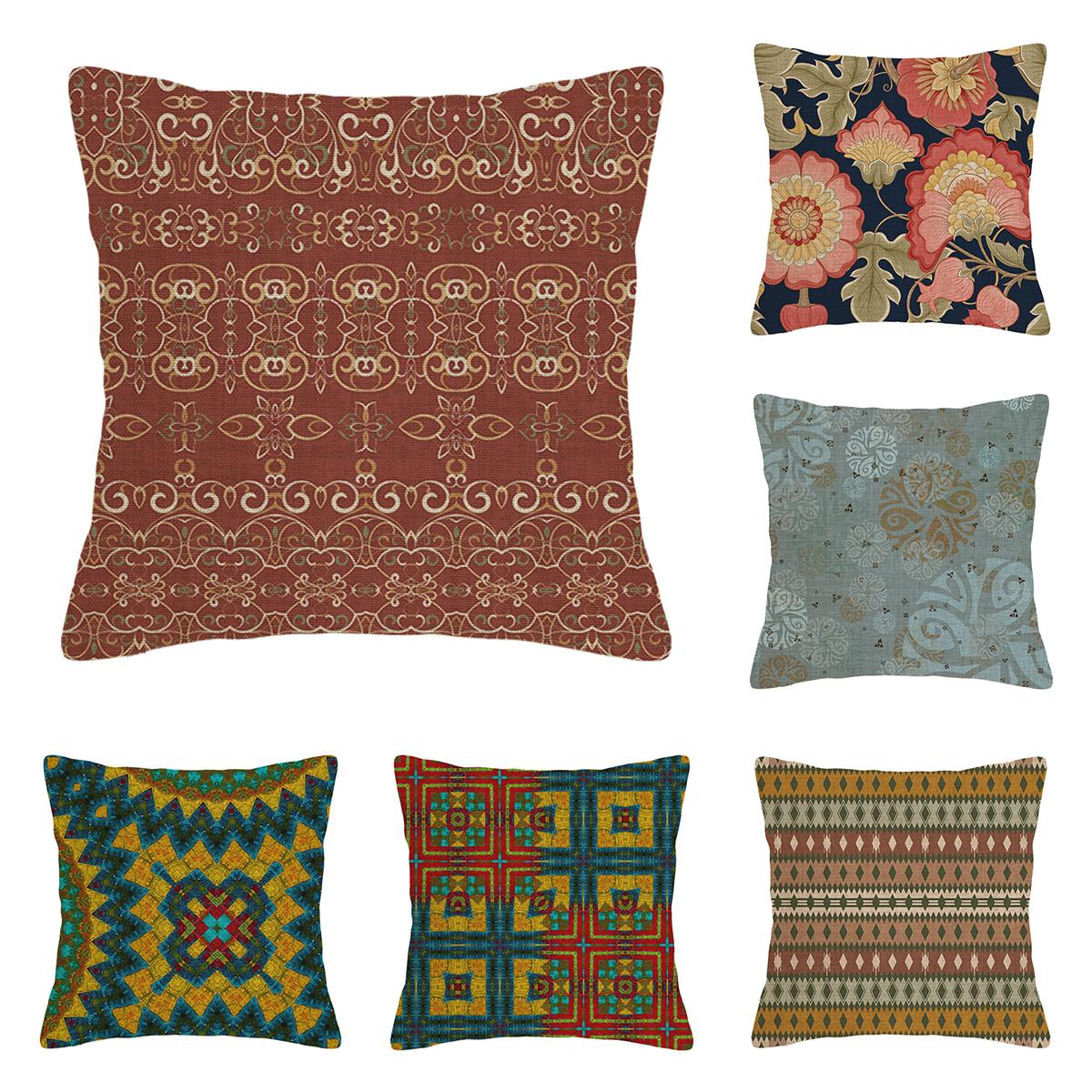 Tonnika Chen Unisex Home Living Room Modern Decoration Cushion Decoration Pillow Cover 45*45 40X40cm 60X60cm 45X45cm Persian Pattern 50X50cm Boho