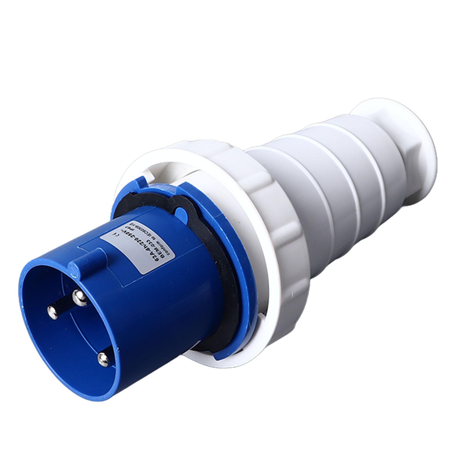 

Industrial Connector Waterproof Stable Connection Male Female Power Connector 3 Pin 63A 220‑250V