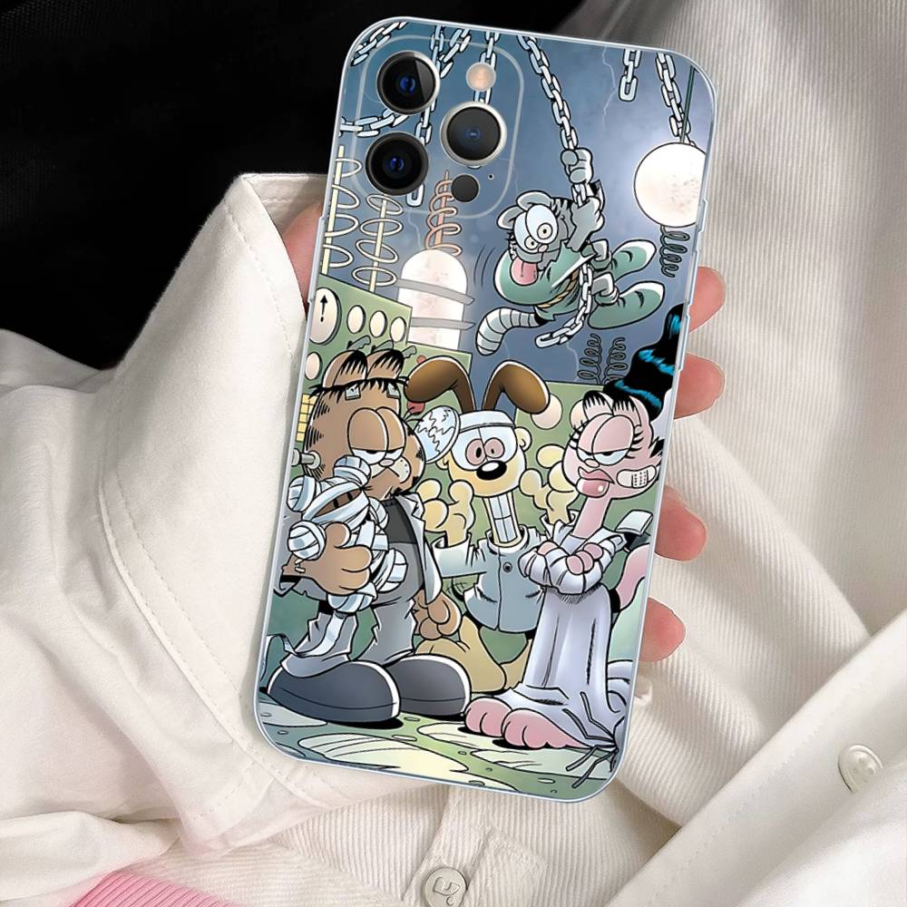 Kawaii Classic G-garfields Cat Phone Case For IPhone 17 16 15 14 13 12 11 Pro Max 13 12 Mini 17Air 16e Clear Cases