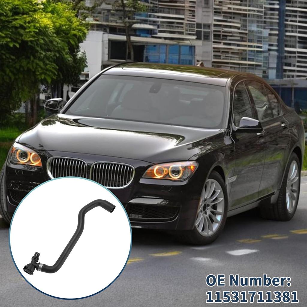 Radiator Hose Heater Hose No.11531711381 for BMW 740i 740iL 1998-2001 Black Rubber 1 Pc Coolant Pipe Good Sealing