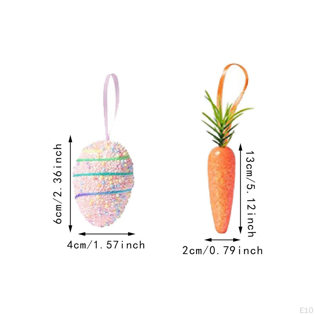 Easter Hanging Decorations DIY Crafts Adorable Pendants Foam Material for Party Supplies