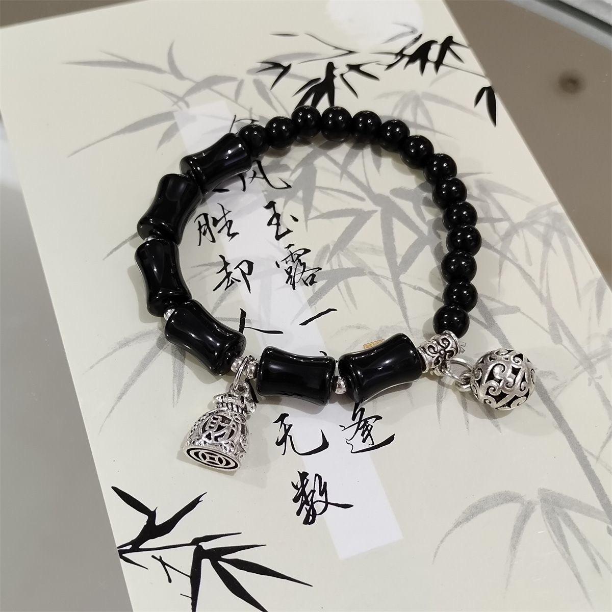 

New Chinese style national style comes and goes bracelet women s niche retro bamboo joint versatile student bracelet scenic spot