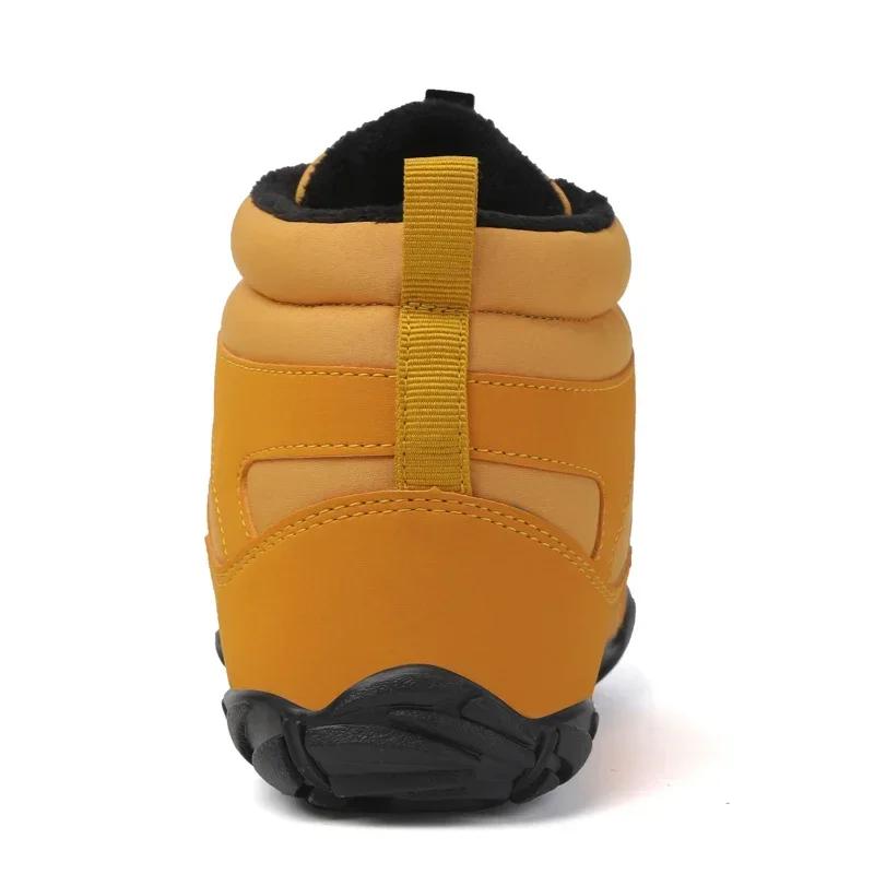 Men Winter Booties Casual Shoes Outdoor Work Shoes Ladies Warm Fur Man Snow BareFoot Ankle Boots Male Snow Boots Zapatillas Male