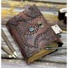 8X6 Zoll Buch der Schatten Dekoration Zauberbücher Lederjournal Grimoire