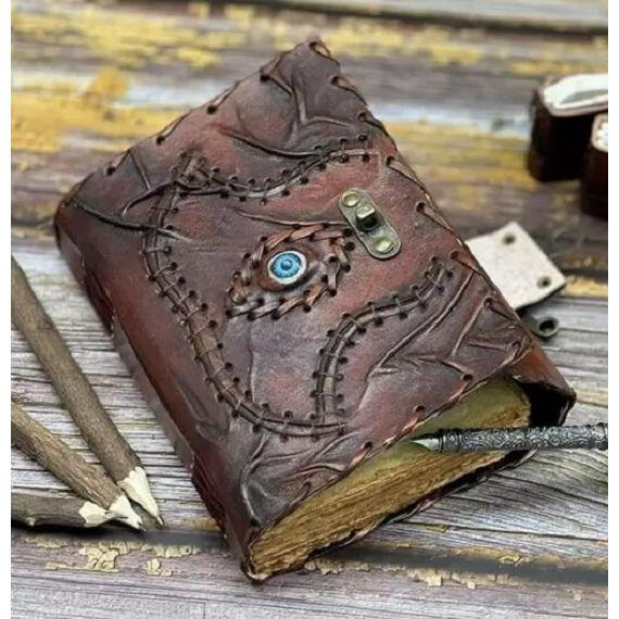 8X6 Zoll Buch der Schatten Dekoration Zauberbücher Lederjournal Grimoire