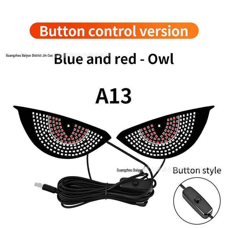 Cross-Border LED Rear Windshield Expression Light with Remote Control