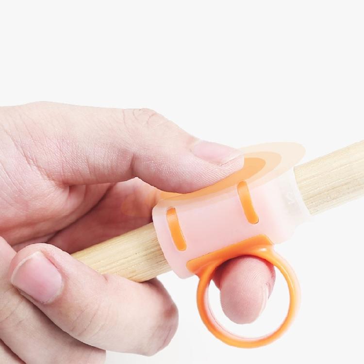 Drum Hammer Control Auxiliary Grip Finger Rings Drum Stick Control Clip Beginner Drumstick Trainer Easy To Install