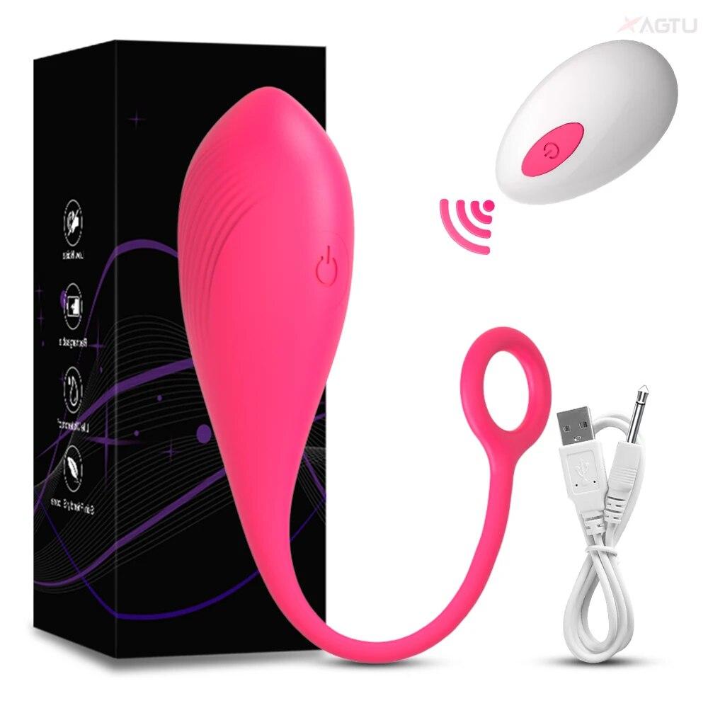 Vibratore con telecomando senza fili, stimolatore del punto G del clitoride femminile, uovo vibrante dell'amore, prodotti per adulti, giocattoli sessuali per donne, mutandine