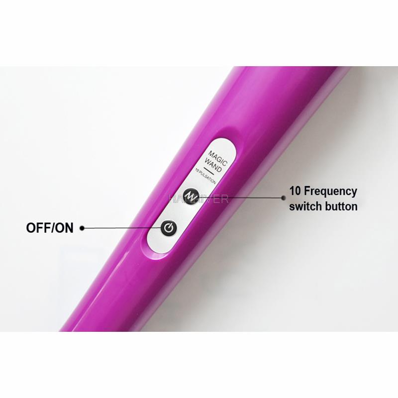 New 10 Speeds Magic Wand Massager,Big Magic Wand Massage Stick AV Vibrators Sexy Clit Vibrator Sex Toys for Women 32 *