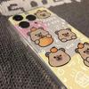 Cartoon Beaver Capybara Suitable for Apple 16/16promax mobile phone case 12/11pro transparent xr/xs/8p soft 7