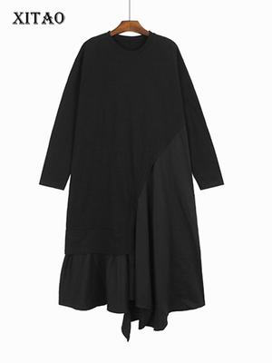 Irregular Women Long Sleeve Dress DMJ2277