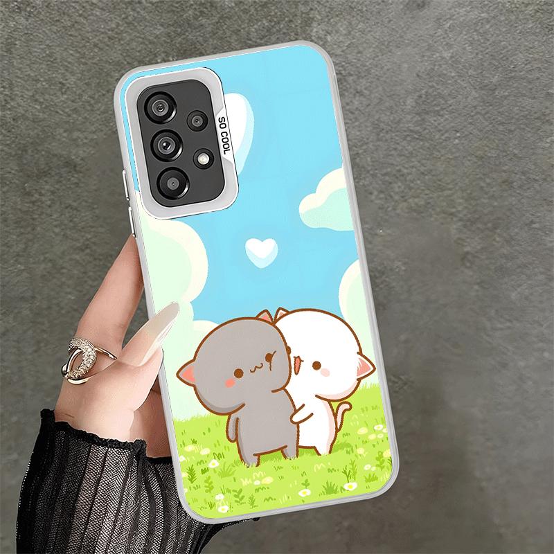 Cartoon Cute Peach Goma Shockproof Phone Case for Samsung A17 A16 A15 A14 A37 A57 A36 A56 A26 A35 A55 A25 A34 A54 A24 A13 A23 A3