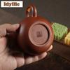 220ml Traditionelle Yixing Lila Ton Teekannen Künstlerhandgefertigt Xishi Kanne Roher Ton Roter Abhang Tonkrug Chinesisches Zisha Teegeschirr