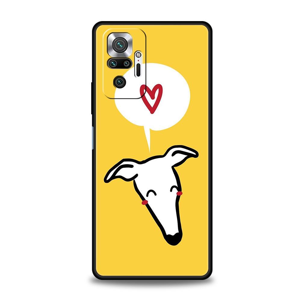 Galgo Greyhound Dog Phone Case For Xiaomi Redmi Note 14 13 12 5G 11 10 Pro Plus 4G 9S 9 14C 13C 12C 10C 9C 9A Soft TPU Cover