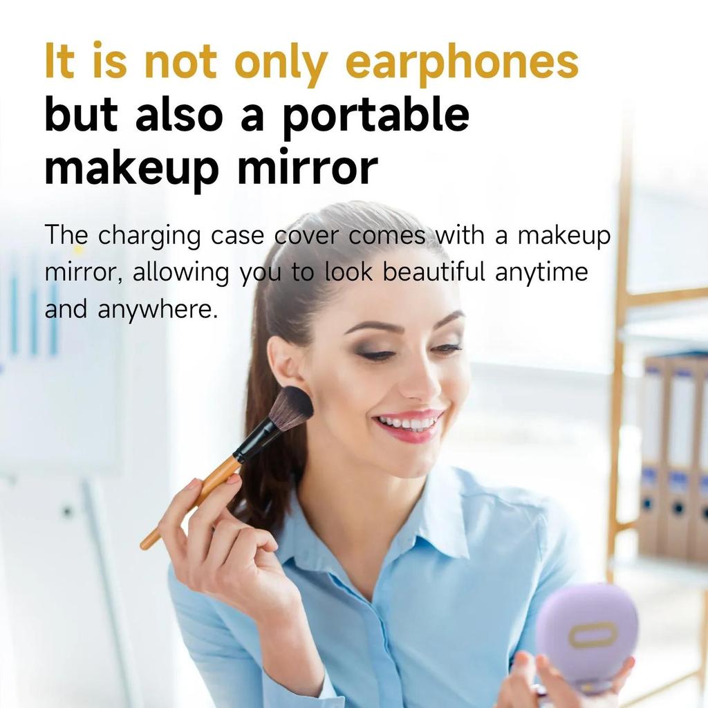 Wireless Touch Ear-Hook Earphones Painless Wear HiFi Stereo Music With HD Microphones Digital Display Noise Cancel