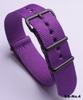 Black Nylon & Canvas Watch Strap with Vacuum-Plated Buckle