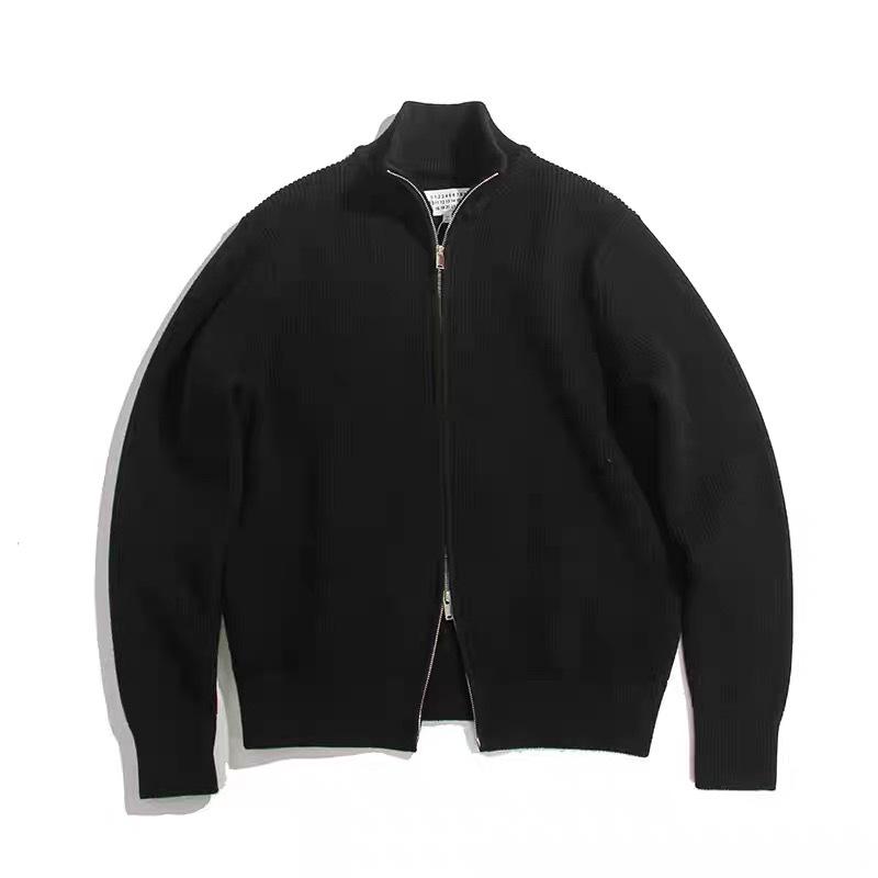 Ma Jia Four Corners: Men's High-Weight Warm Double Zipper Cardigan Sweater Jacket