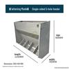 Free Shipping Stainless Steel Double-Sided Pig Feeder Trough for Piglets and Fertilizer.