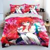 Sexy Girl High School DxD Anime Bedding Set Duvet Cover Bed Set Quilt Cover Pillowcase Comforter king Queen Size Boys Adult