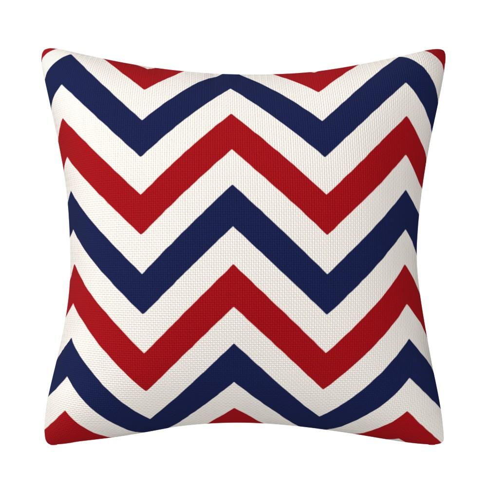 American Flag Star Pillow Case - Home Sweet Home Cotton Linen Cushion Cover Decorative Cushion For Sofa Bedroom