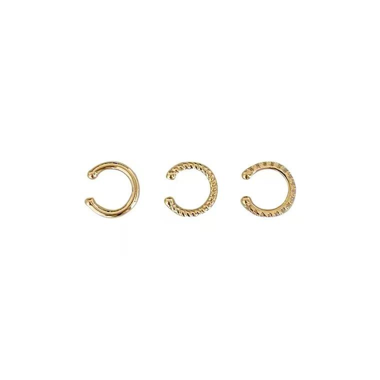 S925 Sterlingsilber Luxus Ohrklemme für Damen - Chic, Retro, Nicht-Gepierctes Design