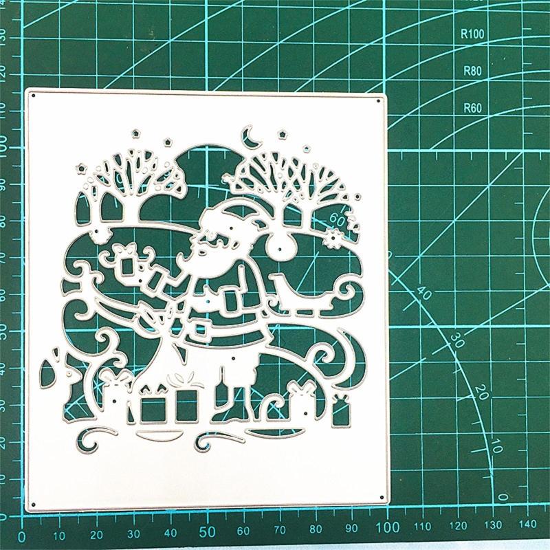 Christmas Santa Cutting Dies Handmade Crafts DIY Scrapbooking Embossing Supplies for Children Kids Girls Boys