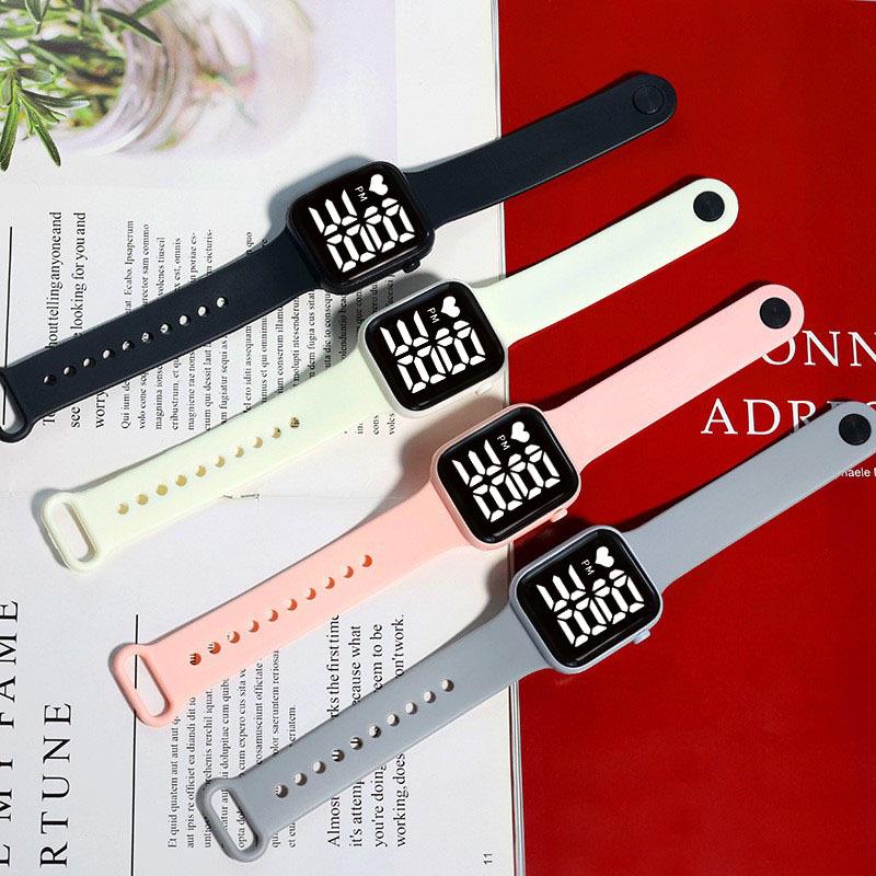 Y1 Upgraded LED Square Sports Watch – Simple Button Design for Couples & Students