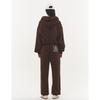 RAWMANTICS Logo Embroidered Pocket Signature Fit Jogger Pants Brown