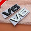 DSYCAR 1Pcs Fashion 3D Metal V6 Engine Display Car Sticker Emblem Badge for Cars Decorative Accessories