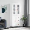 VidaXL Highboard White 69.5x34x180 Cm Engineered Wood 3198633