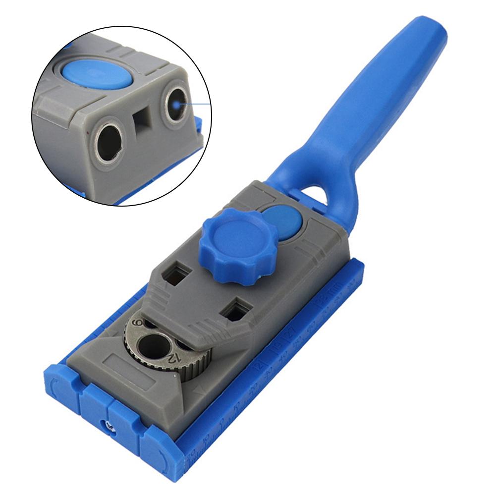 130*65*34mm 5.12*2.56*1.34 In Drill Locator Adjustable Drilling Jig Tool Pocket Hole Jig Depth Adjustment Scale