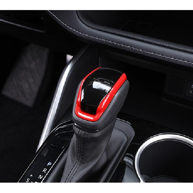 Gear Shift Knob Cover Trim Red& Black For Toyota Grand Highlander RAV4 Venza
