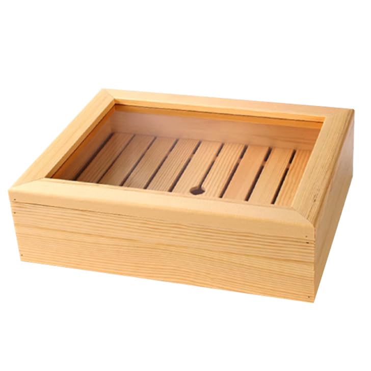 FOVNY Large Neta Acrylic with Available in Various for Sushi Home and Commercial Use 39L x 29W x 10H Box/Sushi Plate, Lid, Rectangular/Square, Sizes,