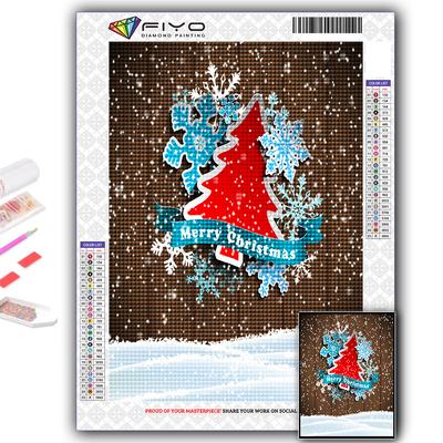 Kit punto croce fai da te diamante ricamo albero di Natale Babbo Natale pupazzo di neve pittura diamante decorazioni per la casa