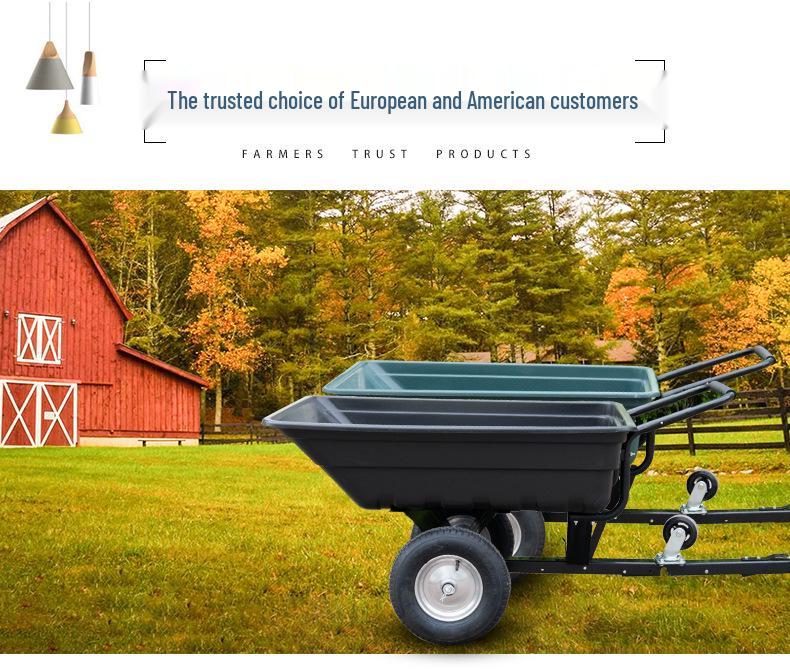 Lightweight Rear-Mounted ATV Off-Road Trailer Cart