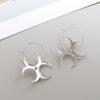 Mirror Surface Streetwear Jewelry Acrylic Totem Darts Hoop Earrings Dragon Pattern Dragon Earrings
